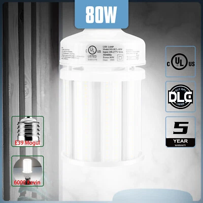 80W LED Corn Light Bulb,6000K Cold White,E39 Mogul Warehouse Supermarket Lamp - Image 1 of 4