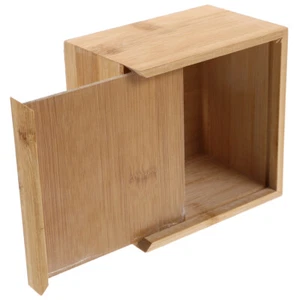 Napkin Holder Bathroom Tissue Cube Box Wood Tissue Box Holder - Picture 1 of 12