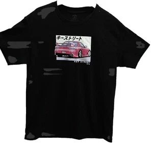 Key Street T-Shirt Men L Black Graphic Red Racer Acura Integra Japan Short Sleev - Picture 1 of 5