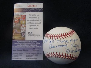 Bert Sugar Boxing Reporter (Died 2012) Autographed OML (Selig) Baseball-JSA Cert - Picture 1 of 9