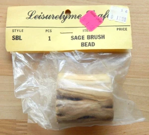 New Leisuretyme Crafts XXL Wooden Bead "SAGE BRUSH BEAD" Mini Log Macrame - Picture 1 of 3