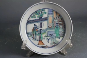 Hermoso plato chino de porcelana dou-cai - Imagen 1 de 4