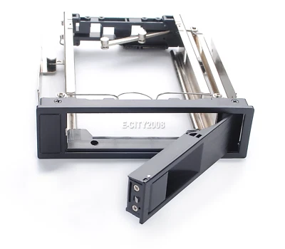 5.25" CD-ROM Space to 3.5'' SATA HDD SSD Mobile Rack Bracket Enclosure Black - Image 1 of 4