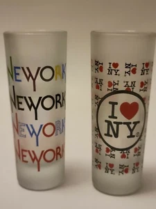 2 Souvenir NYC Shot Glasses - Picture 1 of 5
