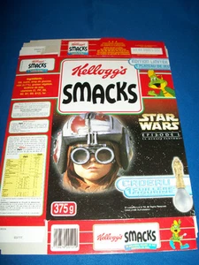 STAR WARS Ep1 SMACKS Cereal Box w/SPOON PROMO Kelloggs FRENCH ANAKIN SKYWALKER - Picture 1 of 5