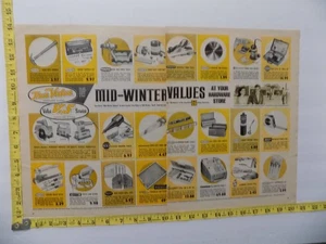 1959/60 DRUCKANZEIGE TRUE VALUE BAUMÄRKTE ANZEIGEN 2 SEITEN - Bild 1 von 1