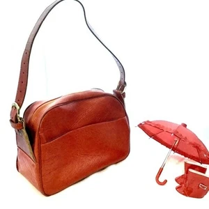 Hartmann Carry On Luggage Bag Travel Vintage Shoulder Bag Orange Retro 70s Chic - Picture 1 of 8