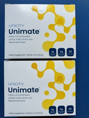Lot of 2 Unicity Feel Great Unimate Natural Lemon, New, Exp 2027 - Image 1 of 2