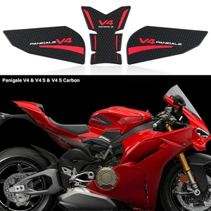 V4 S Carbon Tank Grip Stickers Decals For Ducati Panigale V4 V4 S 2025+ Tank Pad - Picture 1 of 10