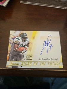 2003 Bowman Signs of the Future LaBrandon Toefield #SF-LT Rookie Auto RC - Picture 1 of 4