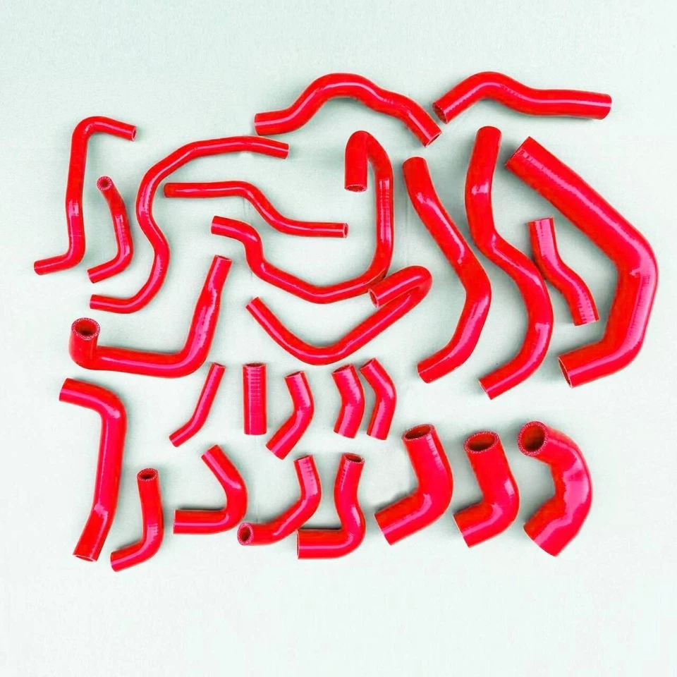 Kit de manguera de refrigerante de radiador de silicona rojo para AUDI TT Quattro V6 2005-2009 3,2 L Foto 1 de 1