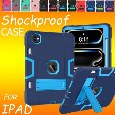 Funda protectora a prueba de golpes para niños para iPad 10º 9º 8º 6º 5º Gen Pro 11 Air 11 13 Foto 1 de 4