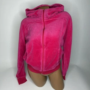 Juicy Couture Trainingsanzug Mock Kapuzenjacke Damen Gr. S Velour Hot Pink Y2K - Bild 1 von 11