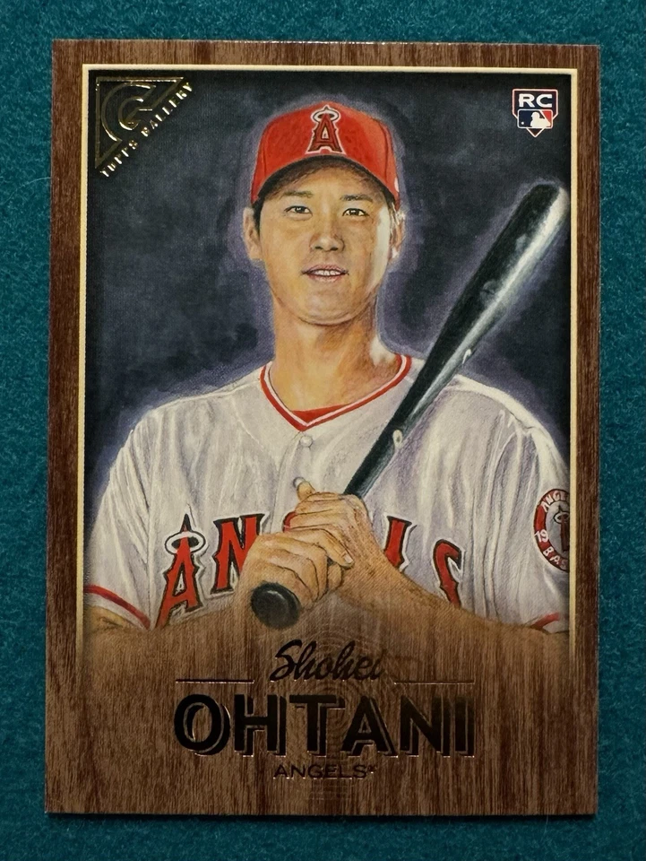 SHOHEI OHTANI 2018 Topps Gallery RC Wood Grain Parallel #116 - Image 1 of 2