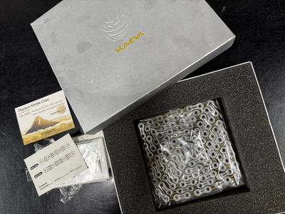 NOS Shimano Yumeya CN-YM91 10 Speed Bike Chain TiN CN-7900 CN-6700 gold plated - image 1 of 4