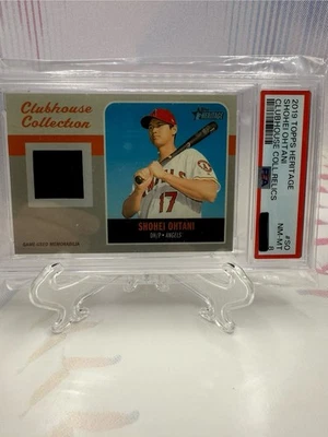2019 Topps Heritage - Clubhouse Collection Relics Shohei Ohtani #CCR-SO (MEM) - Image 1 of 3