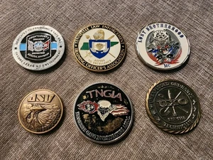 Verschiedenes Lot Münzen TNGIA, Law Enf. Ausbildungsoffizier, Bruderschaft..... - Bild 1 von 2