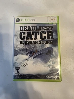 Deadliest Catch: Alaskan Storm (Microsoft Xbox 360, 2008) Tested Working, CIB - Image 1 of 4