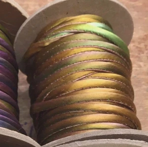 silk satin hand dyed tube piping 1/4" bias 17"pc USA italian wall - Picture 1 of 1