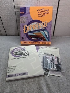 OPEN BOX Expresso Calendar Address Book 1994 Berkeley PC Big Box 3.5" Floppy - Picture 1 of 9