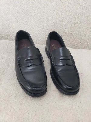 Bostonian Flexlite Men Loafer 8W Black Leather Slip On Comfort Dress Shoes - Image 1 of 4