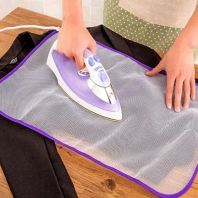 Hot Reusable Cloth Ironing Pad Useful Non-Flammable Protector Net Mesh - Image 1 of 4