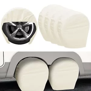 Camper Tire Covers 4 Pack, RV Trailer Wheel Tire Cover Travel Boat Trailer Ti... - Picture 1 of 7