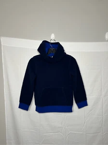 Lands End blue fleece hoodie size 8 - Picture 1 of 4