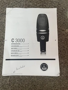 AKG C 3000  Manual - Picture 1 of 1