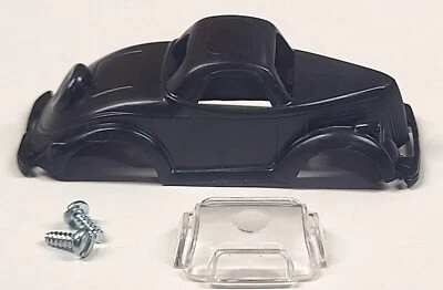 Kit de carrocería de coche ranurado Dash Motorsports 36 Ford Coupe HO para chasis T-Jet negro Foto 1 de 4
