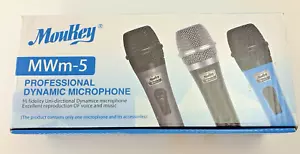 Moukey Pro Dynamic Pro Microphone MWm-5 Home Karaoke 13 ft Cable Metal NEW! - Picture 1 of 5
