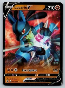 Tarjeta Pokémon Lucario V 146/264 Ultra Rara Fusion Strike - Casi Nueva - Imagen 1 de 2