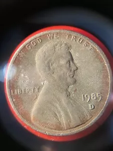 1985 D Missing Clad Layer One Cent Mint Error.. - Picture 1 of 10