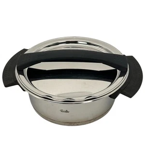 Fissler Stainless Steel Cookware Pot Easy Drain Lid Germany Premium Quality 8x3 - Bild 1 von 8