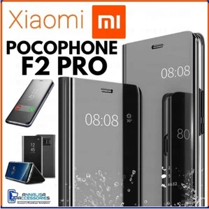 Pour XIAOMI POCOPHONE POCO F2 PRO HOUSSE ETUI COQUE MIROIR CLEAR VIEW FLIP CASE - Photo 1 sur 10