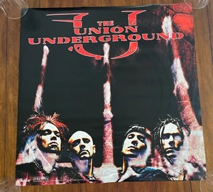 Póster promocional Union Underground Record Store 2001 en muy buen estado 24x24 - Imagen 1 de 9