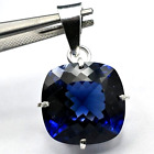 40.30 Ct Natural Blue Sapphire Pendant Jewelry 925. Sterling Silver For Her