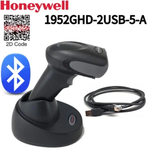 oneywell 1952GHD-2USB-5-A 1D 2D USB drahtlose Barcode Scanner Wiege & Kabel - Afbeelding 1 van 8