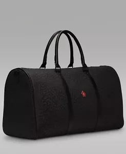Air Jordan Icon Black Duffle Bag Tote Carry On Off Noir Large 40L LM9021 NEW - Picture 1 of 7