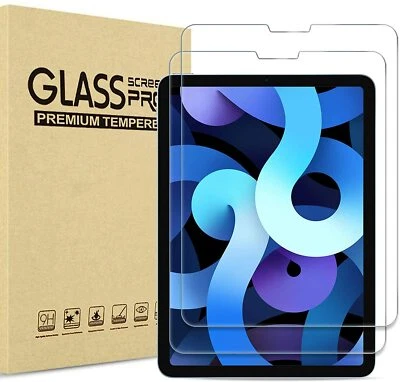 2x Tempered Glass Screen Protector for iPad Air 1 2 3 4 5 9.7 10.2 9/8/7th Gen - Image 1 of 4