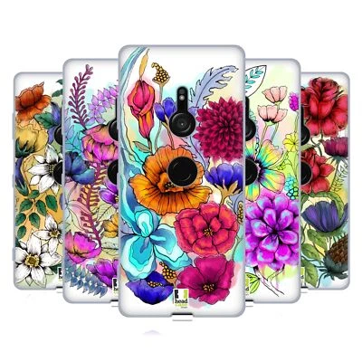 HEAD CASE DESIGNS WATERCOLOURED FLOWERS SOFT GEL CASE FOR SONY PHONES 1 - Image 1 of 4