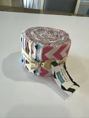 Small Chevron 2.5" strips by Riley Blake Designs 24 pieces RBD designers - Image 1 of 4