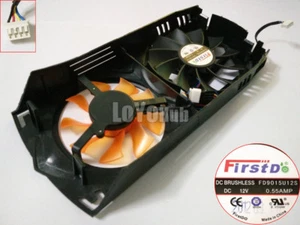 ZOTAC GTX560TI Destroyer Grafikkartenlüfter FD9015U12S 12V 0,55A 651-20920-31ZTF - Bild 1 von 5