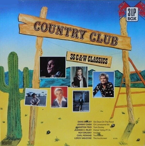 LP-BOX Johnny Cash, D.Dudley, J.C Riley, Carl Perkins Country Club Bellaphon - Bild 1 von 1