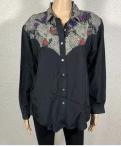 Vintage Damen Western Button Down Hemd Gr. M Desert West by Sherry Holt Rodeo - Bild 1 von 8