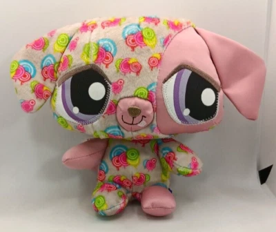 Littlest Pet Shop Happiest Dog 7" Plush Stuffed Animal - 2008 Hasbro Toy - Imagem 1 de 4