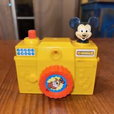 Illco Mickey Musical Camera Toy Musicbox Its A Small World Disney Vintage