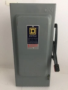 SQUARE D H361 30 AMP 600 VOLT 3 POLIG ABGESICHERT INNEN TRENNSCHALTER...D-1655 - Bild 1 von 4