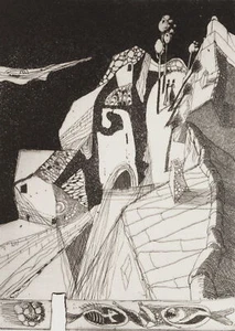 H. HELLMESSEN (*1924), Cadaqués, Rad. Expressionismus Stadtbilder 1970-1989 Druc - Bild 1 von 4