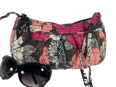 #VERA BRADLEY Small Quilted Crossbody Bag Mocha Rouge - Image 1 of 4